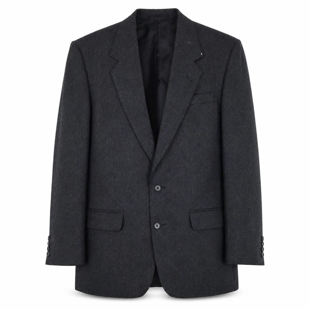 Front view of Centaur Men's Grey Wool Blazer 40 Regular Vintage