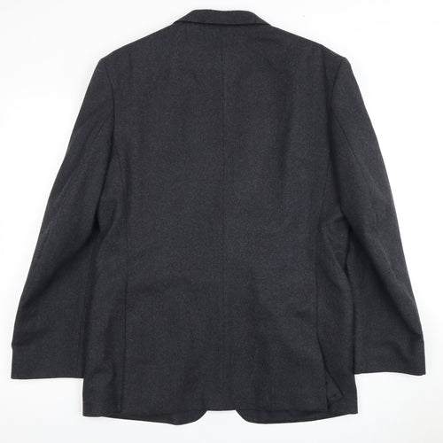 Centaur Men's Grey Wool Blazer 40 Regular Vintage