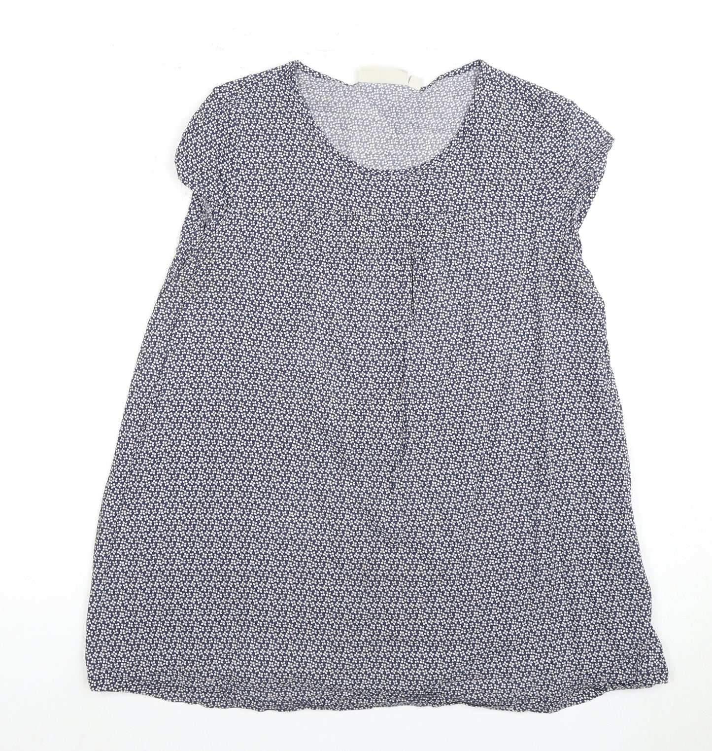 JoJo Maman Bébé Women's Blue Floral Tunic Blouse, S