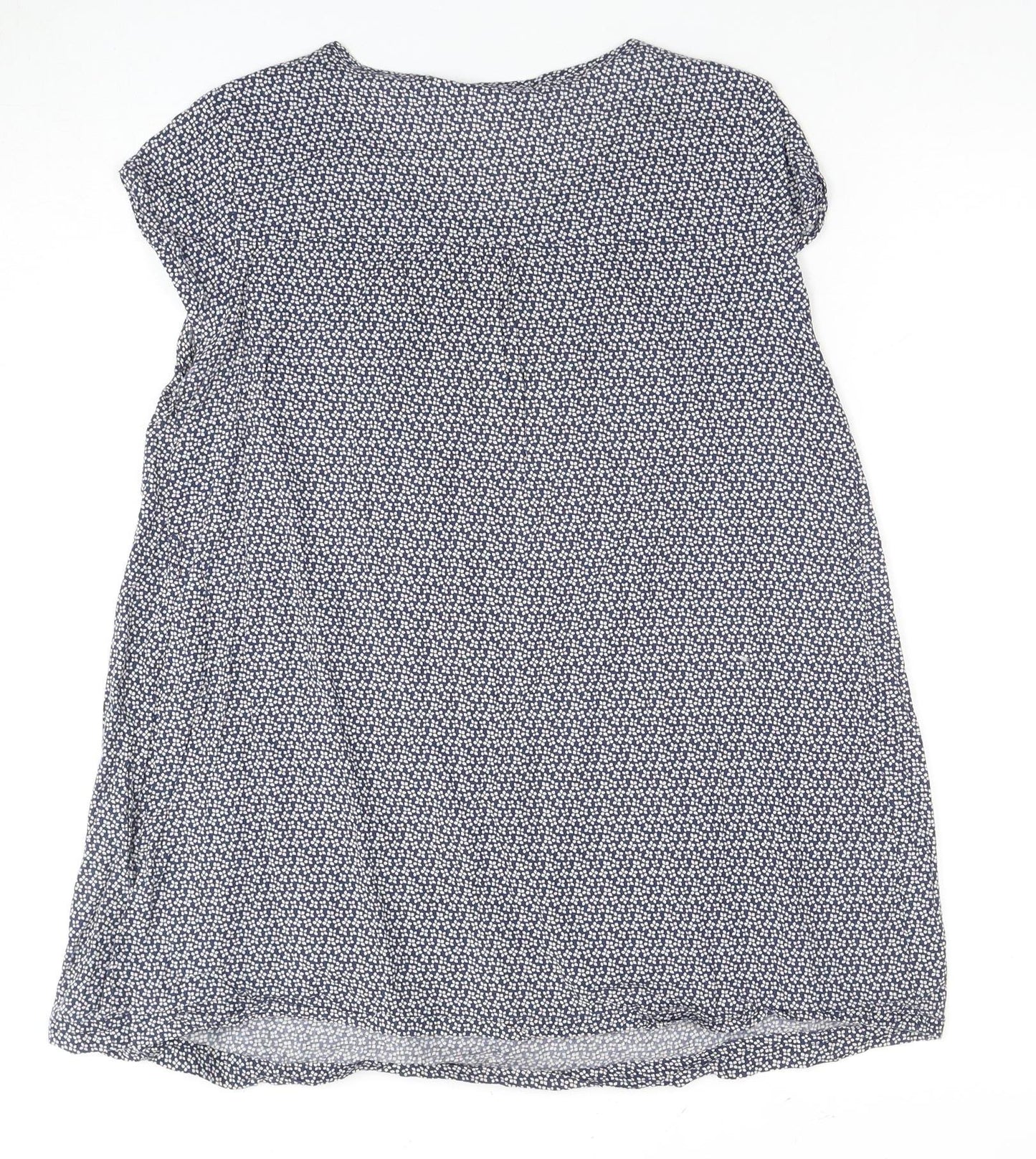 JoJo Maman Bébé Women's Blue Floral Tunic Blouse, S
