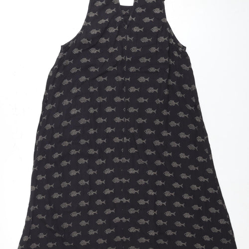Fatface Women's Black Sleeveless Halter Dress Size 12