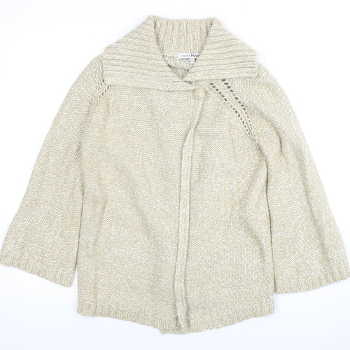 Laura Ashley Women Beige Knit Jumper Size 14