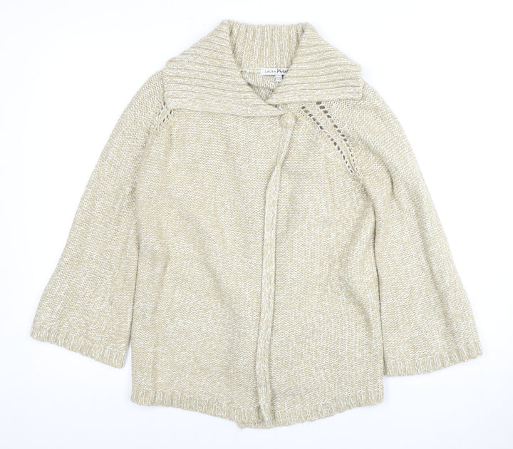 Laura Ashley Women Beige Knit Jumper Size 14