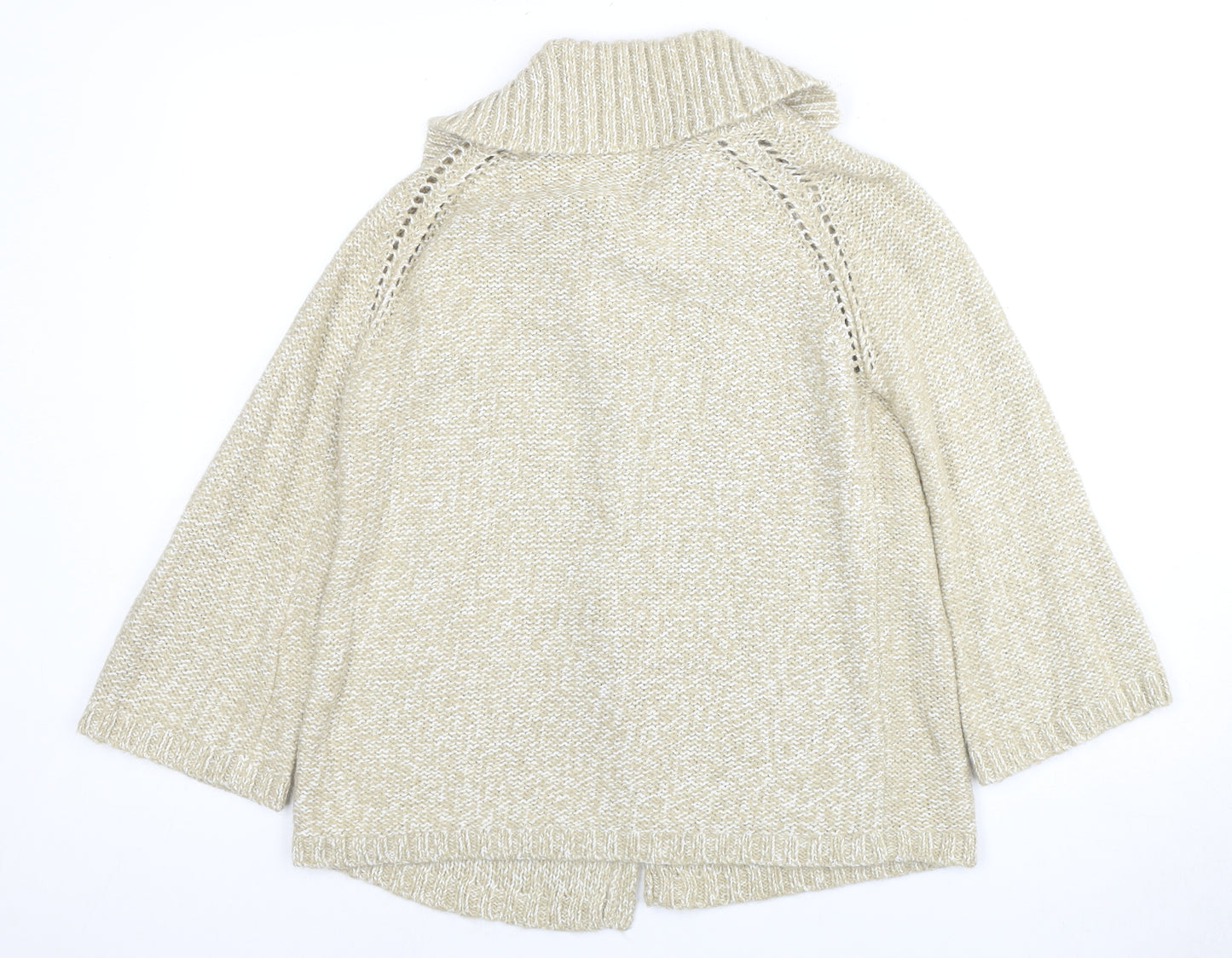 Laura Ashley Women Beige Knit Jumper Size 14