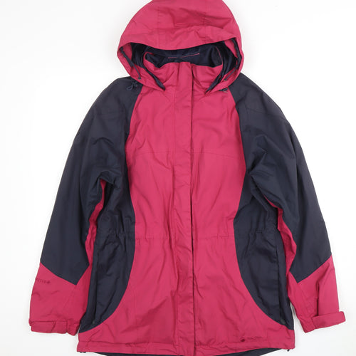 Peter Storm Women's Pink Hooded Parka Jacket Size 12
