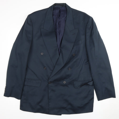 Centaur Men's Navy Double-Breasted Blazer, 44 Long