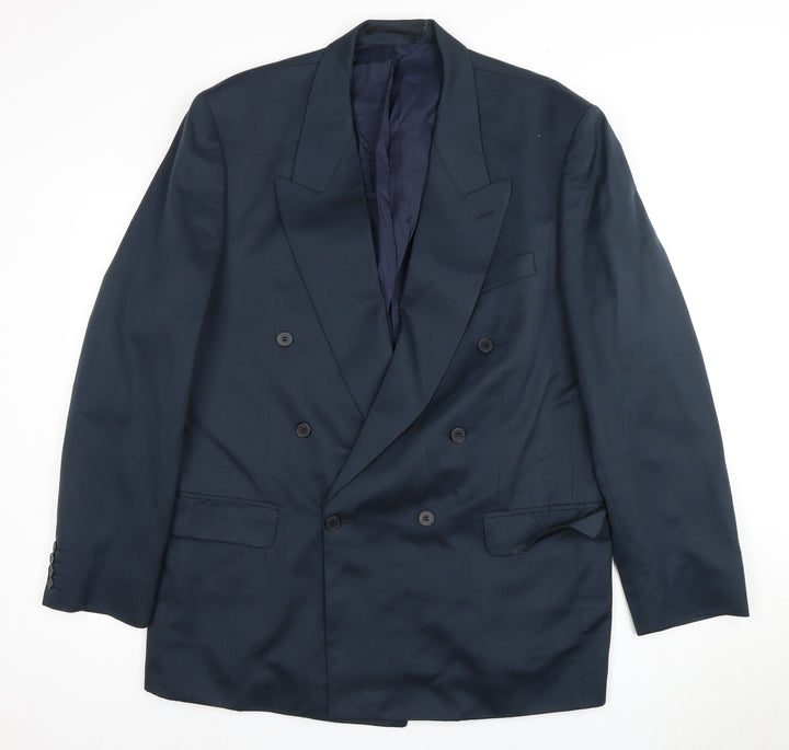 Centaur Men's Navy Double-Breasted Blazer, 44 Long