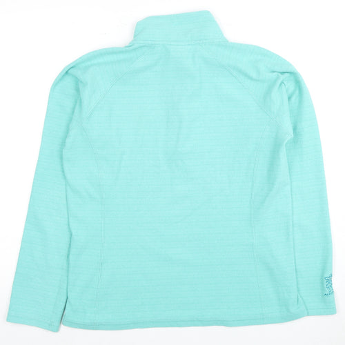 Lowe Alpine Women's Green Fleece Pullover Zip UK 12
