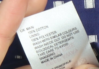 White Stuff Women's Blue Polka Dot Pencil Skirt Size 8