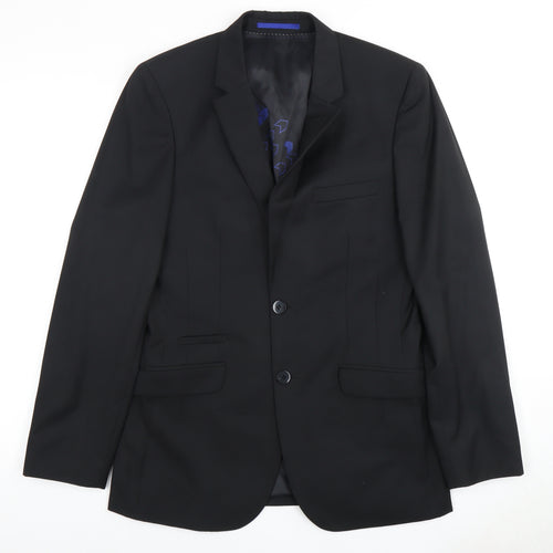 White Label Men's Black Suit Jacket 36 Regular