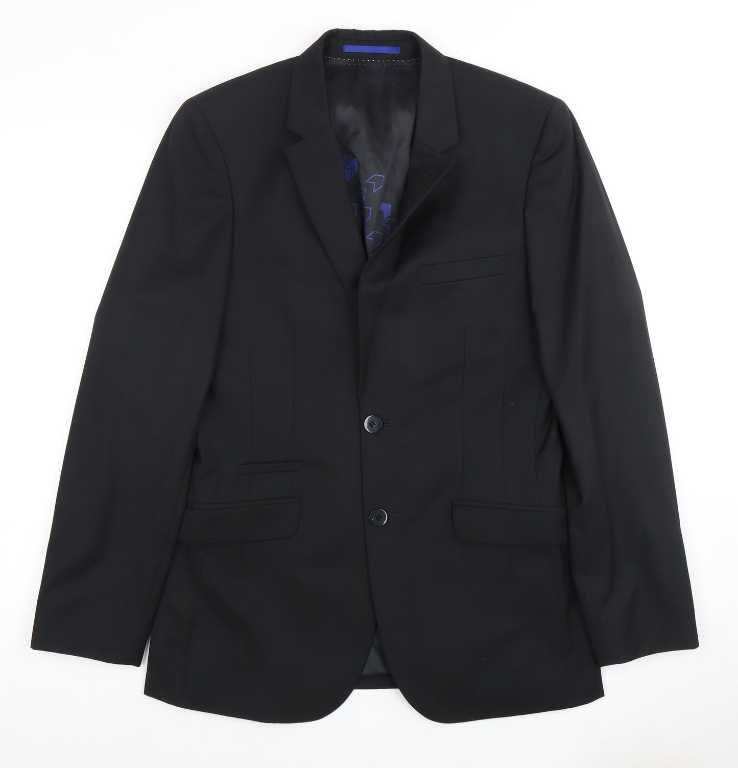 White Label Men's Black Suit Jacket 36 Regular