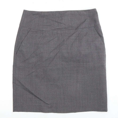 Banana Republic Women's Grey Pencil Skirt, Size 16 Petite