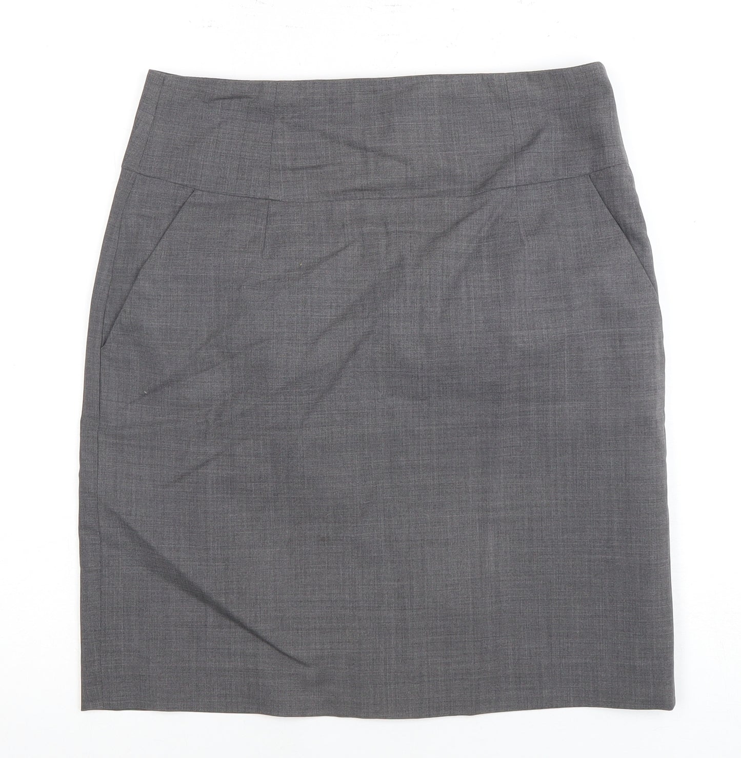 Banana Republic Women's Grey Pencil Skirt, Size 16 Petite