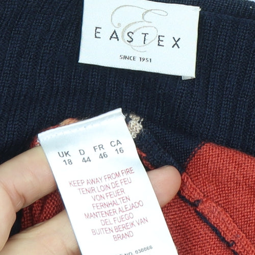Eastex Women's Multicoloured Striped Pullover Jumper