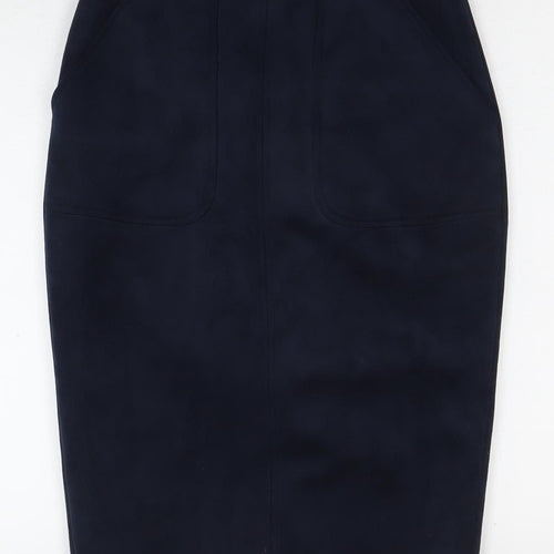 Sheike Women's Black Pencil Skirt Size 10 with Zip Accent