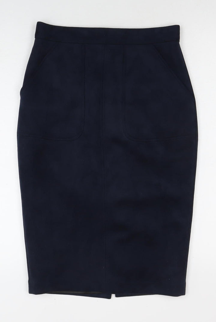 Sheike Women's Black Pencil Skirt Size 10 with Zip Accent