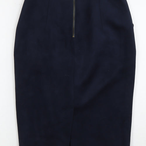 Sheike Women's Black Pencil Skirt Size 10 with Zip Accent