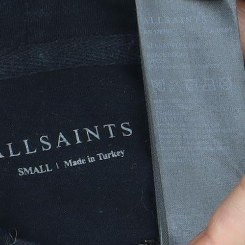 AllSaints Men's Black Full Zip Hoodie, Size S