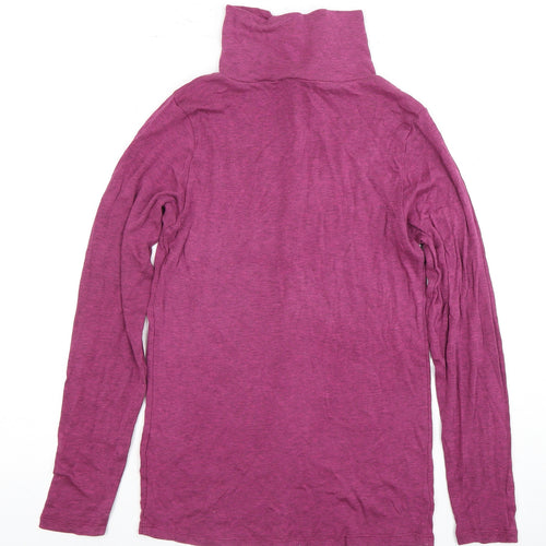 WRAP London Women's Purple Long Sleeve Roll Neck Blouse Size 8