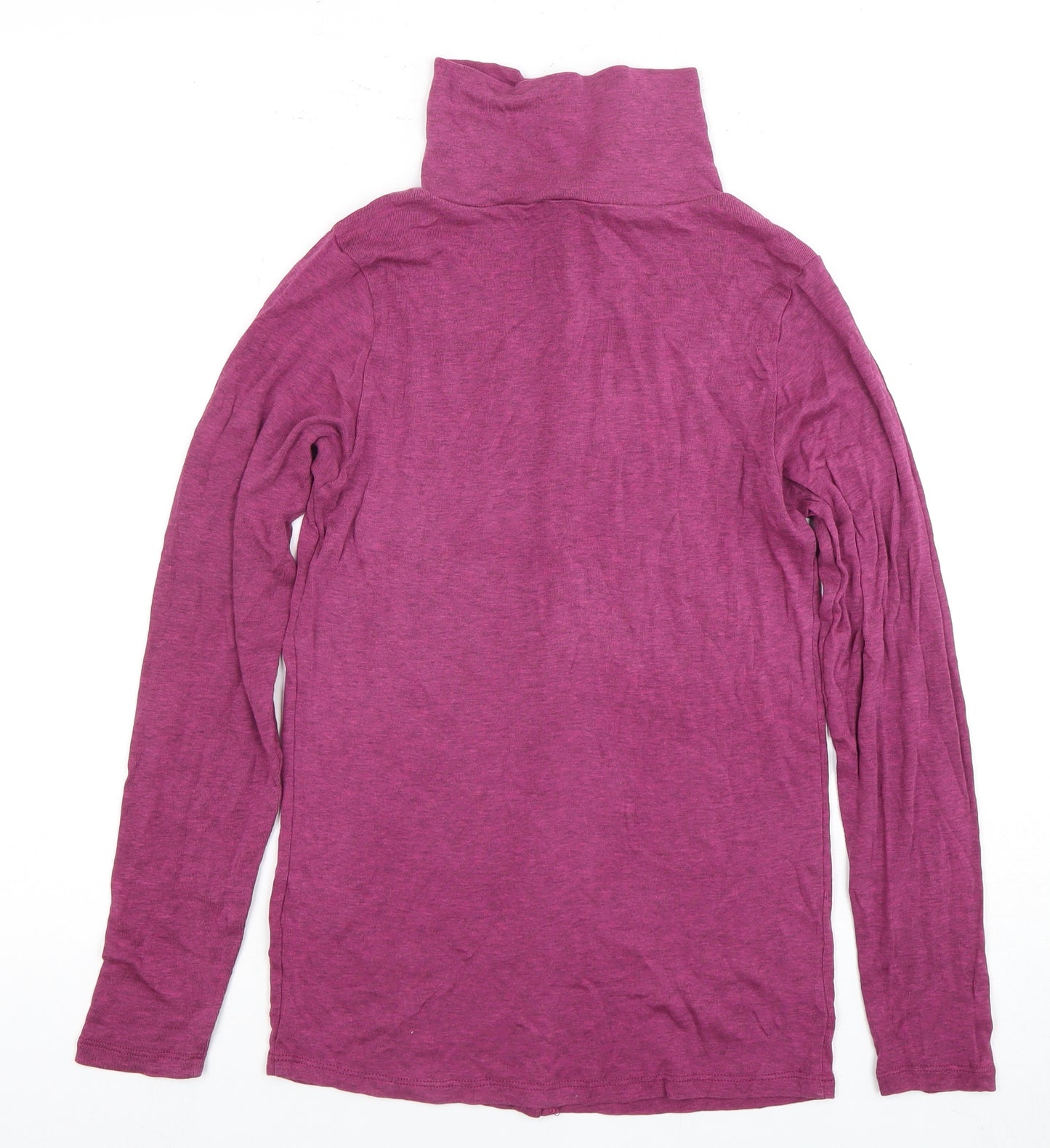 WRAP London Women's Purple Long Sleeve Roll Neck Blouse Size 8