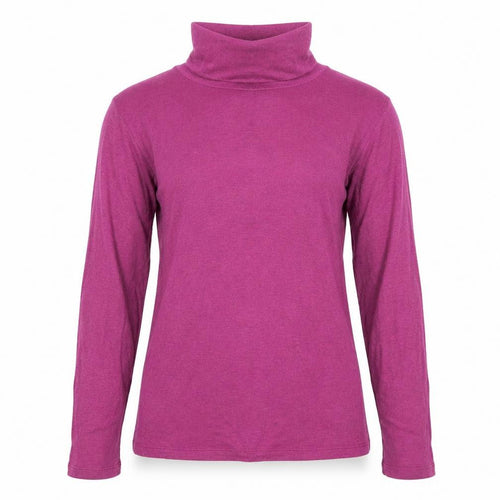 WRAP London Women's Purple Long Sleeve Roll Neck Blouse Size 8