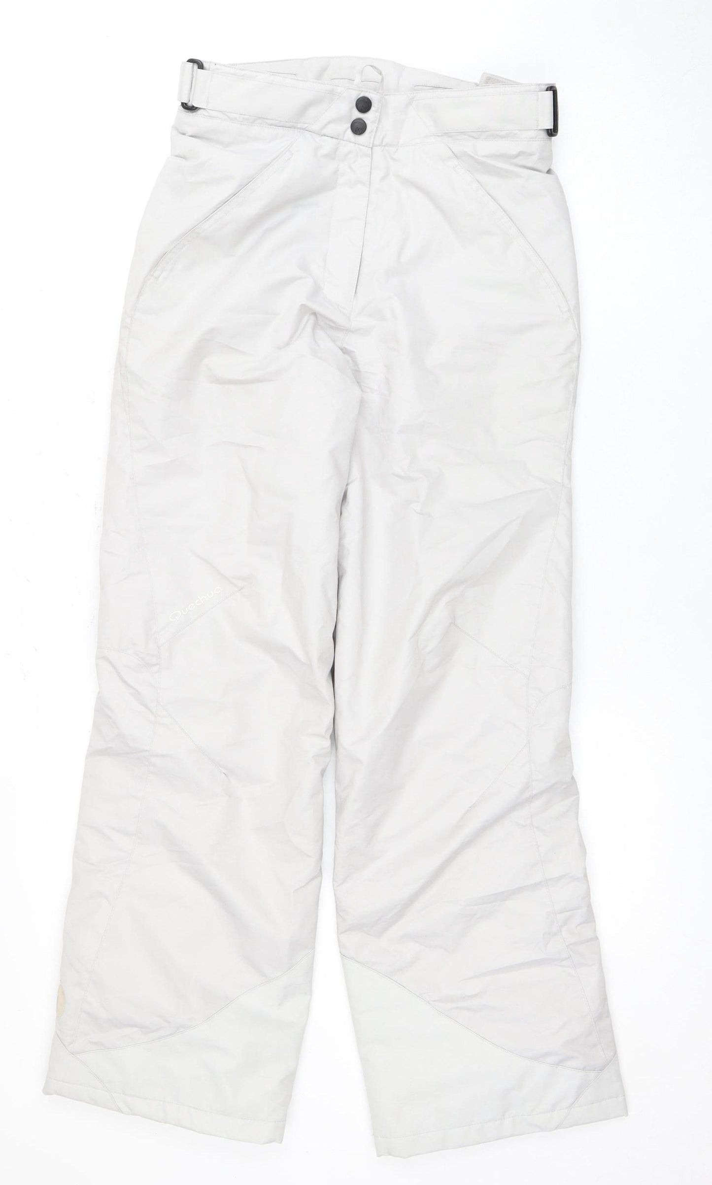 Quechua Unisex White Snow Pants M Adjustable Waterproof