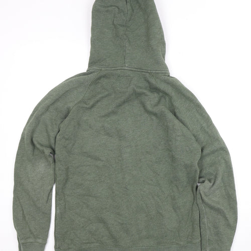 Jack Wills Women's Green Full Zip Hoodie Size 12