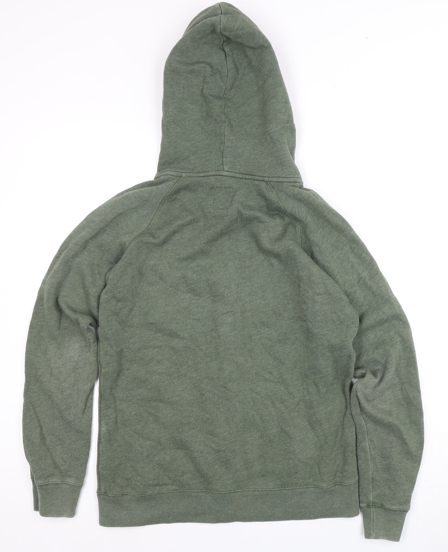 Jack Wills Women's Green Full Zip Hoodie Size 12