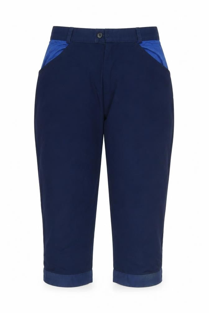 Front view of Grasshoppers Women's Blue Biker Shorts, size 12