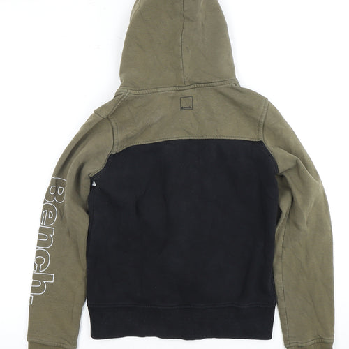 Bench Boys Full Zip Hoodie - Green, Black & White 11-12 Years