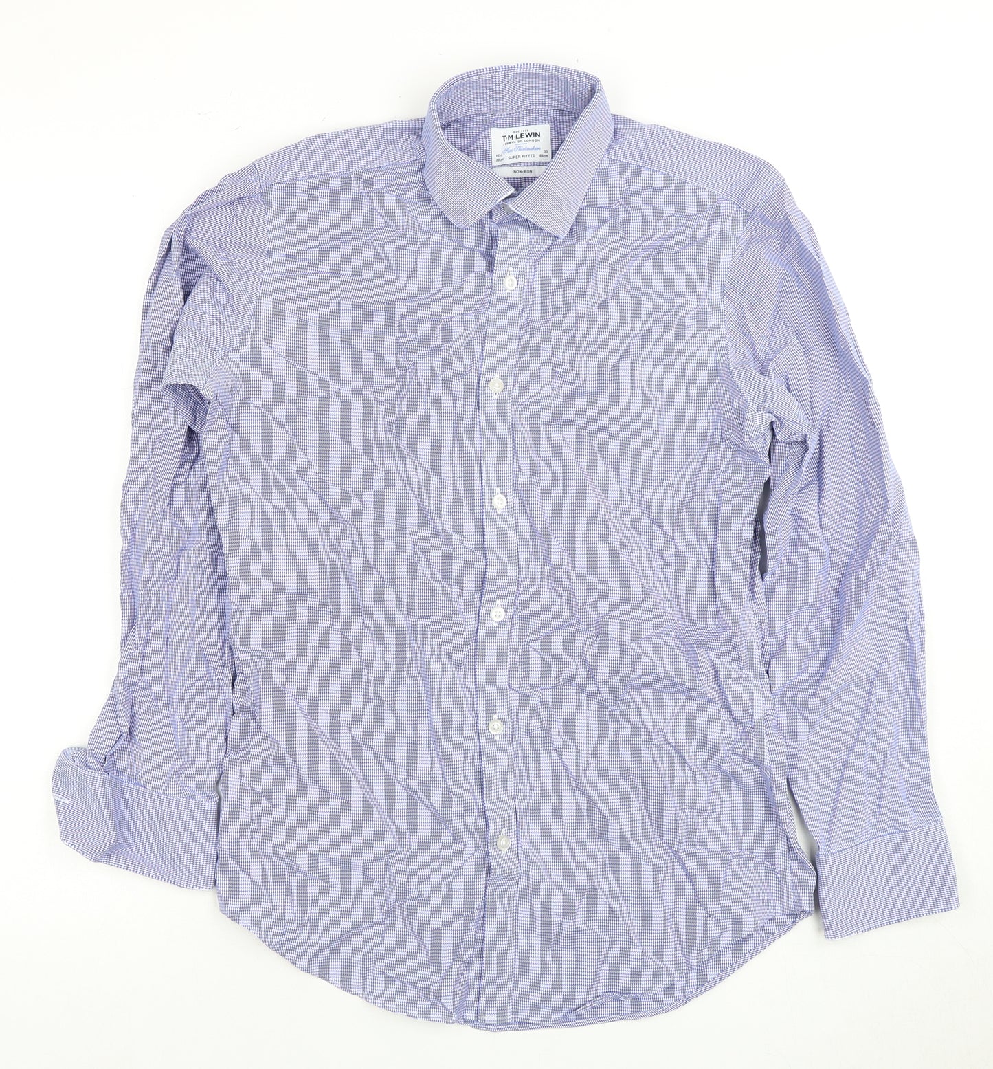 TM Lewin Men's Extra-Slim Fit Check Dress Shirt