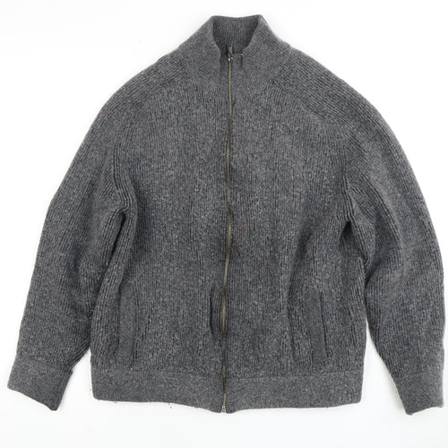 Marks and Spencer Women's Grey Full Zip Jumper