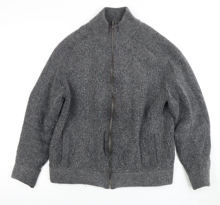 Marks and Spencer Women's Grey Full Zip Jumper