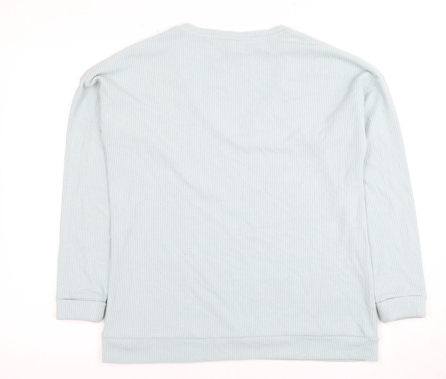 Patrizia Pepe Women's Blue Long Sleeve V-Neck Top UK 12