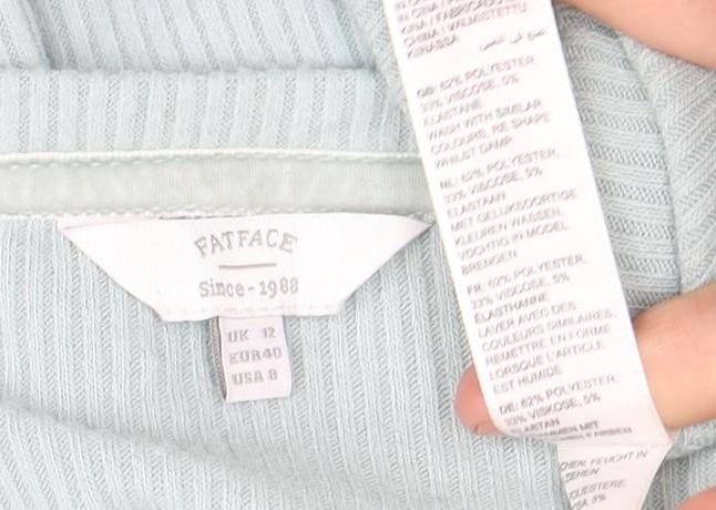 Patrizia Pepe Women's Blue Long Sleeve V-Neck Top UK 12