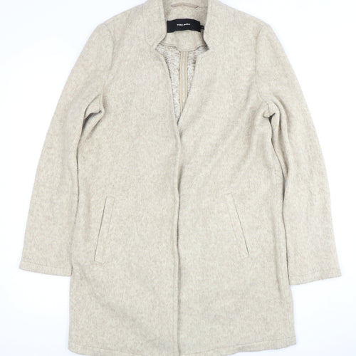 Vero Moda Women's Grey Mid-Length Overcoat M