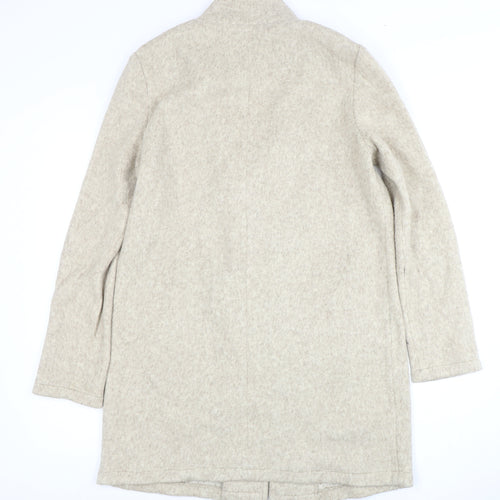 Vero Moda Women's Grey Mid-Length Overcoat M