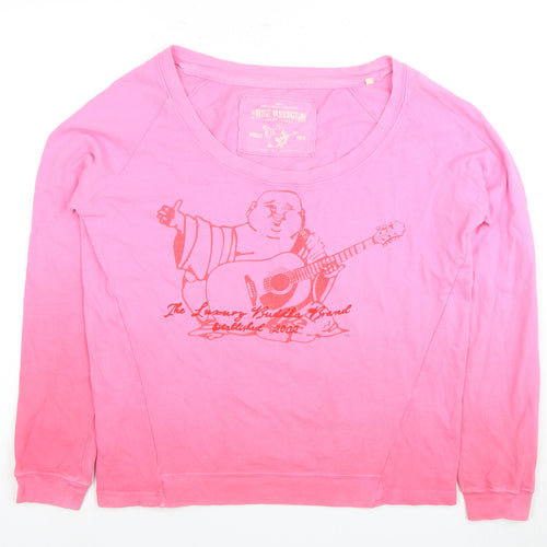 True Religion Women's Pink Jersey T-Shirt, Size S