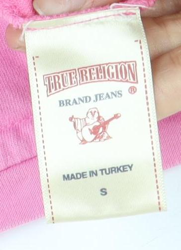True Religion Women's Pink Jersey T-Shirt, Size S