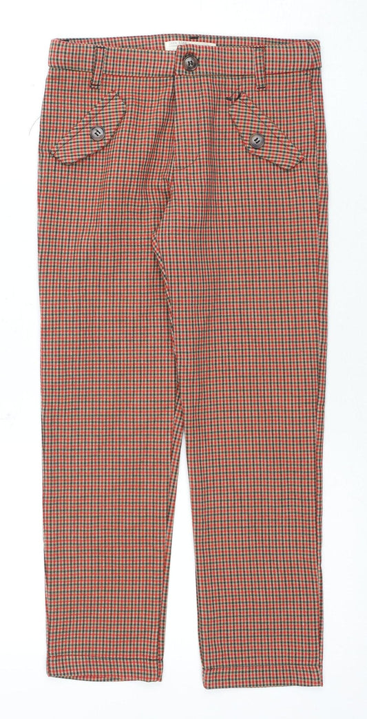 Zara Girls Check Trousers Size 9 Years