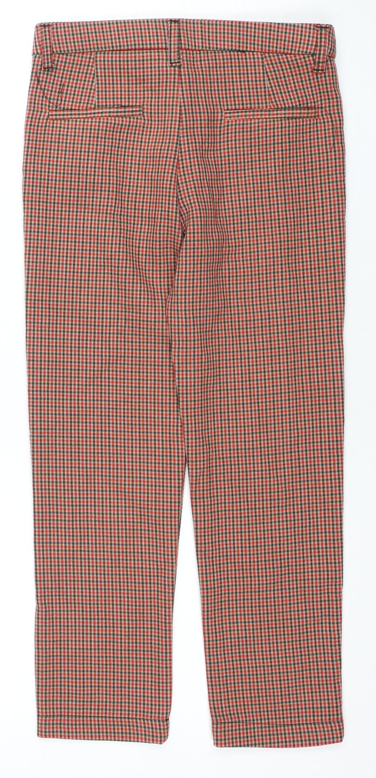 Zara Girls Check Trousers Size 9 Years