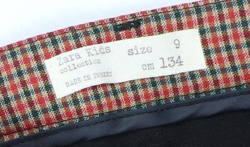 Zara Girls Check Trousers Size 9 Years