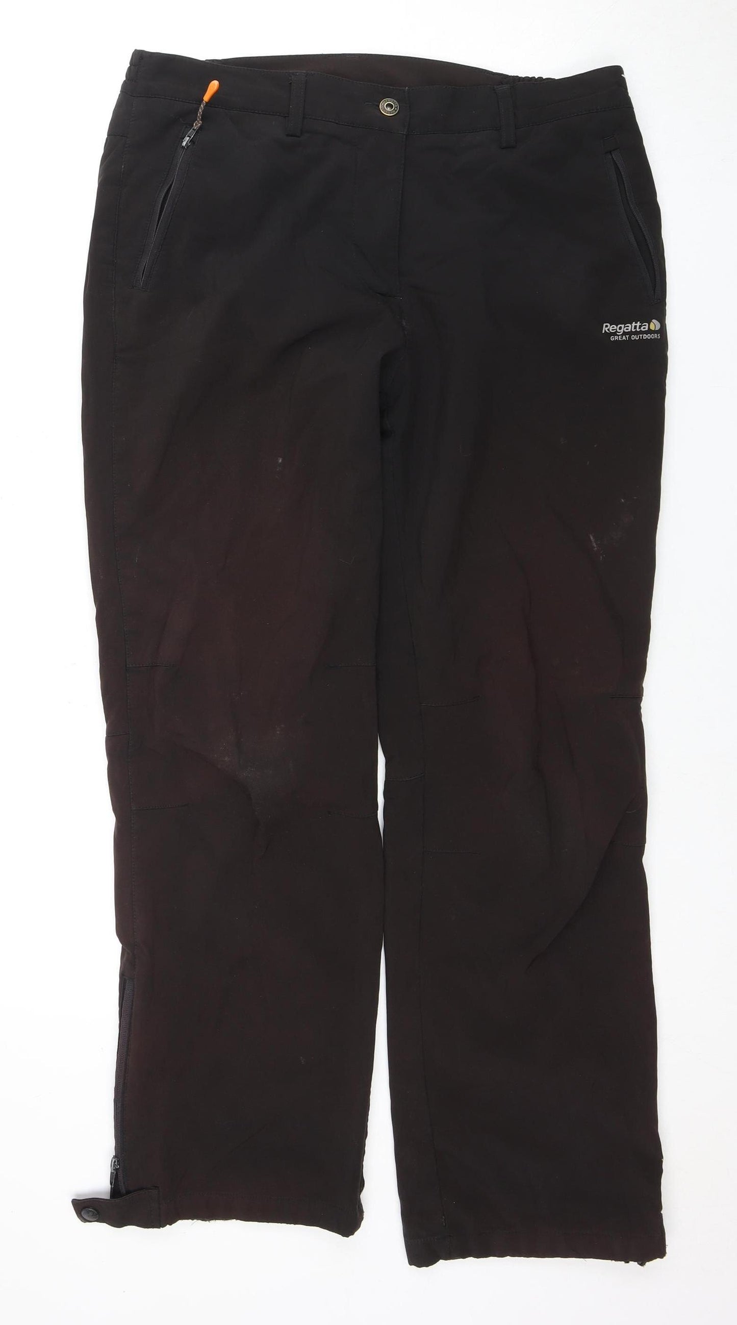 Regatta Women's Black Cargo Trousers Size 14 Outdoor