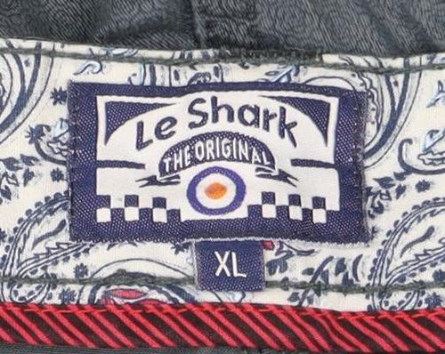 Le Shark XL Men's Green Chino Shorts