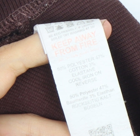 Missguided Women's Brown Sheath Midi Dress - Size 10