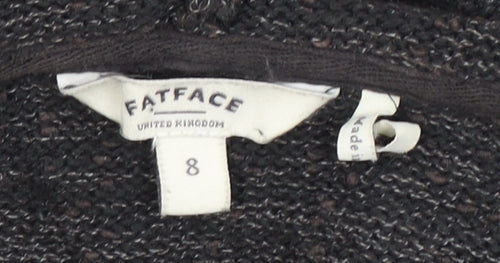 FatFace Women's Black Full Zip Hoodie Size 8