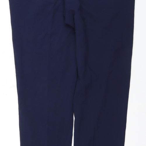 ASOS Men's Blue Trousers, Polyester Blend, Regular Fit 34"W 34"L