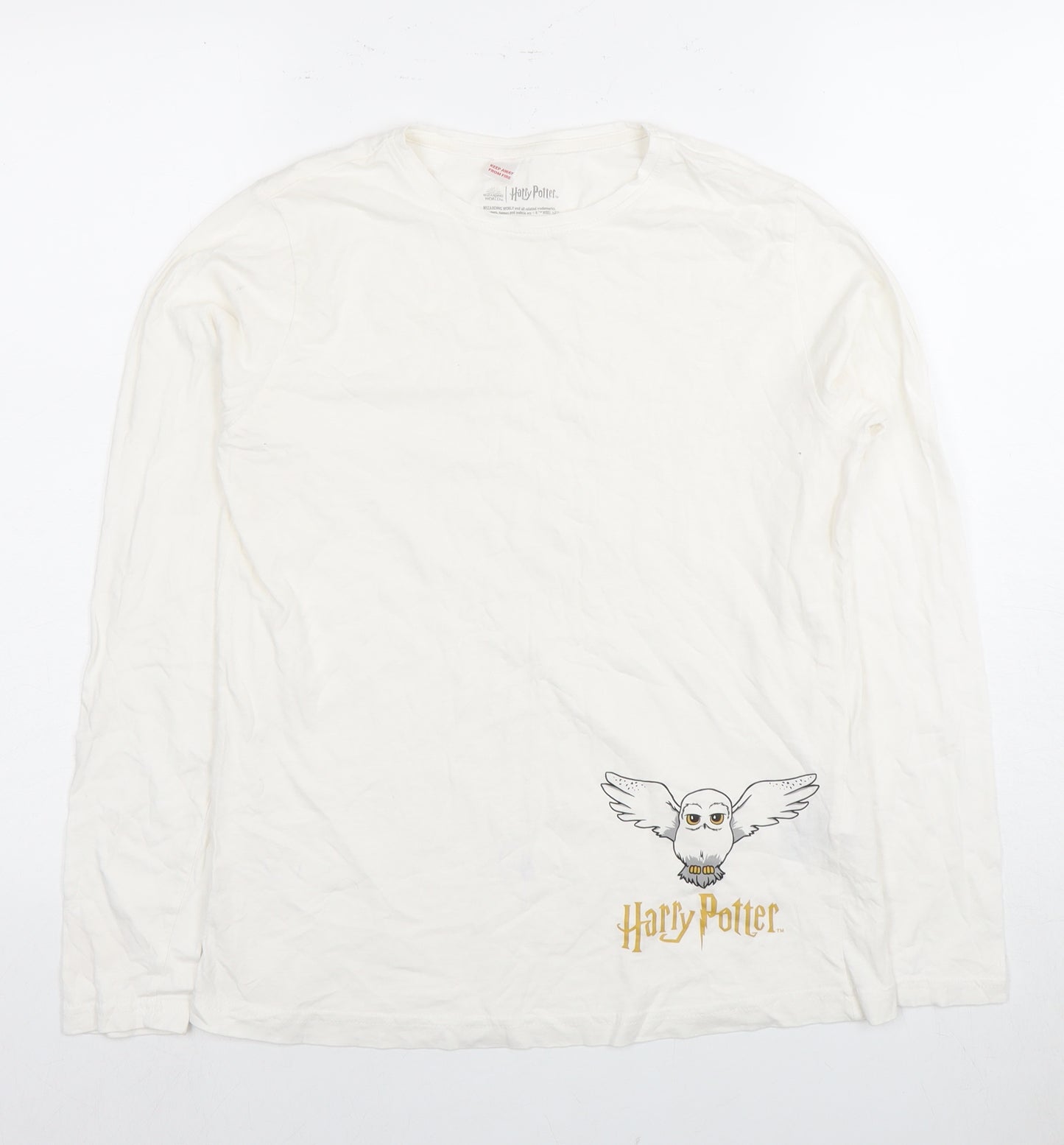 Harry Potter Unisex Kids White Long Sleeve Pyjama Top