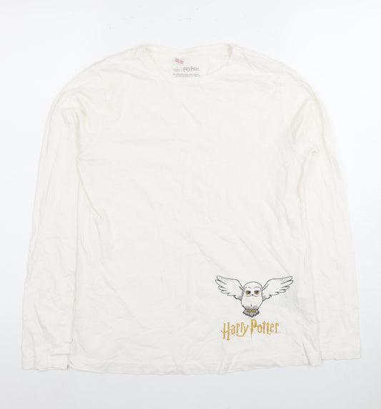 Harry Potter Unisex Kids White Long Sleeve Pyjama Top