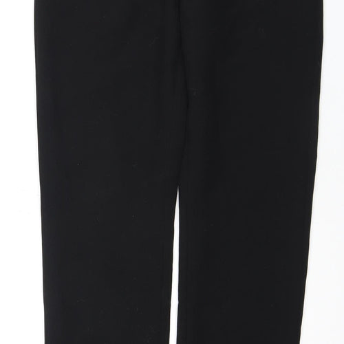 Odlumse London Women's Black Trousers, Size M, Zip Closure